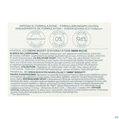 Vichy Mineral 89 Creme Mit Duftstoffe Reichhaltig 50ml, A-Nr.: 5670828 - 08