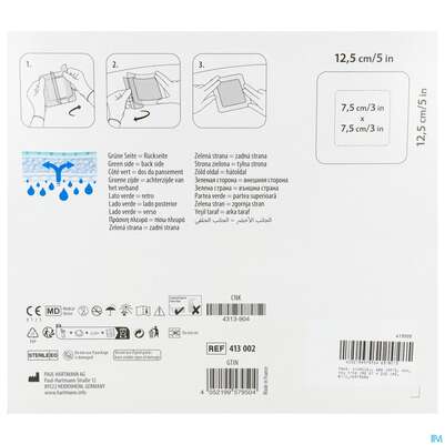 Wundauflagen Resposorb/silicone Border Steril 12,5x12,5cm 10st, A-Nr.: 5891162 - 03