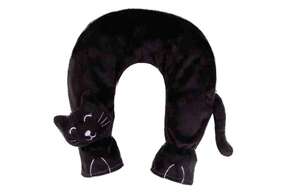 Wärmflasche Nacken Flausch Katze schwarz 1,4L, A-Nr.: 5673896 - 01