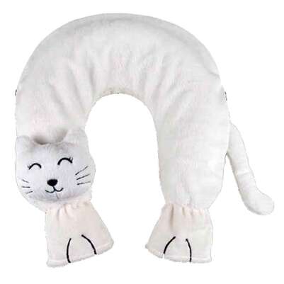 Wärmflasche Nacken Flausch Katze weiß 1,4L, A-Nr.: 5673956 - 01