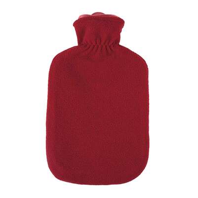 Wärmflasche Fleecebezug rubinrot 2,0L, A-Nr.: 5398467 - 01