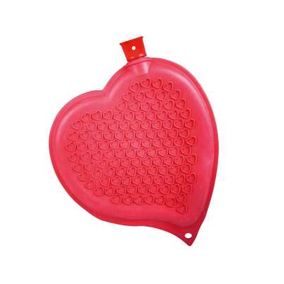 Wärmflasche Gummi Herz rot 1,65L, A-Nr.: 5399739 - 01