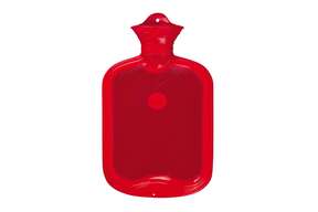 Wärmflasche einseitig mit Lamelle rot, A-Nr.: 4755149 - 01
