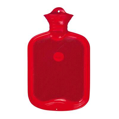 Wärmflasche einseitig mit Lamelle rot, A-Nr.: 4755149 - 01