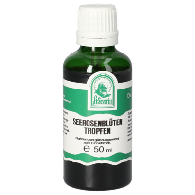 Sie sehen eine Packung SEEROSENBLÜTEN TROPFEN 50 ML, Produktbild: 01 SEEROSENBLÜTEN TROPFEN 50 ML, A-Nr.: 5853291 - 01