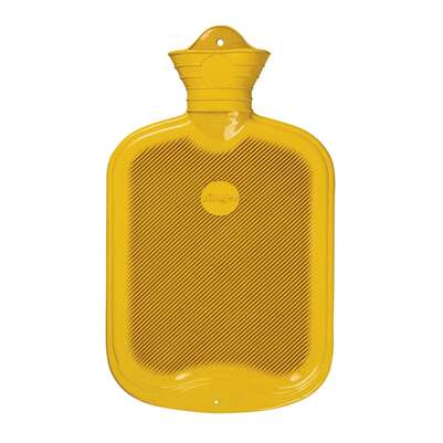 Wärmeflasche beidseitig mit Lamelle gelb, A-Nr.: 5398007 - 01