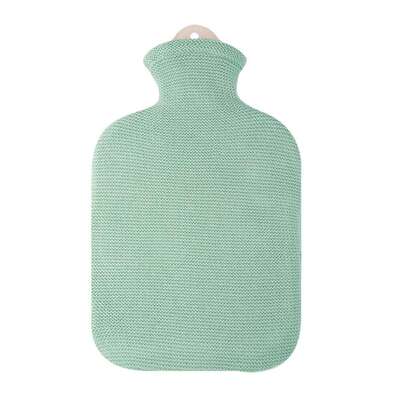 Wärmflasche Strick Öko-Tex Mintgrün 2,0L, A-Nr.: 5912148 - 01