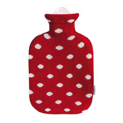 Wärmflasche Strick Öko-Tex Feuerrot 2,0L, A-Nr.: 5398326 - 01