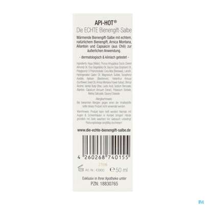 Bienengiftsalbe Salbe/hot Echte Bienengiftsalbe 50ml, A-Nr.: 5905881 - 03