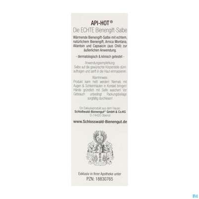 Bienengiftsalbe Salbe/hot Echte Bienengiftsalbe 50ml, A-Nr.: 5905881 - 06