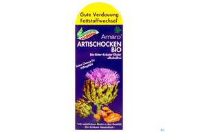 Artischocken Amaro Bitterkraeuter Bio Elixier Kraeuter Fruechte Alkoholfrei 330ml, A-Nr.: 3823699 - 01