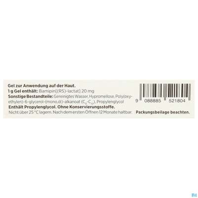 Soventol Bamipinlactat Gel Neu 20g, A-Nr.: 5521809 - 04