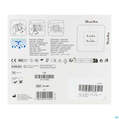 Wundauflagen Resposorb/silicone Border Steril 10x10cm 10st, A-Nr.: 5891156 - 03