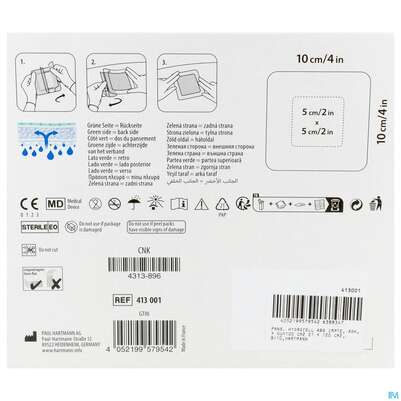 Wundauflagen Resposorb/silicone Border Steril 10x10cm 10st, A-Nr.: 5891156 - 04