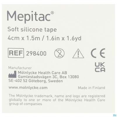 Wundverband Mepitac Silikon 4x 150cm 1st, A-Nr.: 2985589 - 03