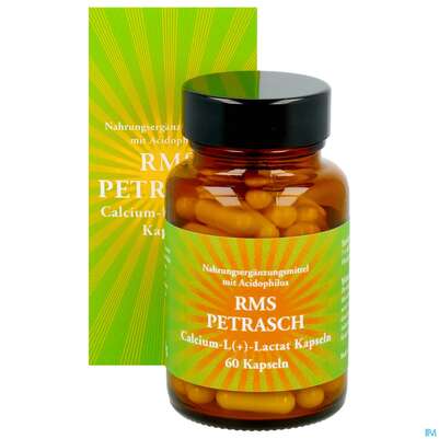 Sie sehen eine Packung Rms-petrasch Kapseln +acidophilus Calcium L (+) Lactat Petrasch 60st, Produktbild: 11 Rms-petrasch Kapseln +acidophilus Calcium L (+) Lactat Petrasch 60st, A-Nr.: 2332479 - 11