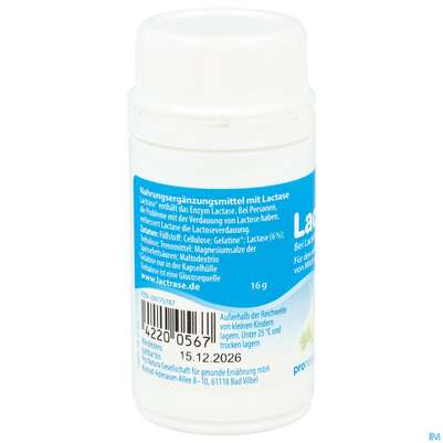 Lactrase Kapseln 1.500 Fcc -pro Natura 100st, A-Nr.: 4545506 - 05