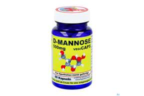 D-mannose Kapseln 500mg Vegi 60st, A-Nr.: 4607609 - 01