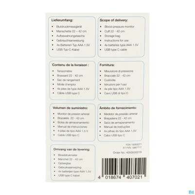 Blutdruckmesser Geratherm Oberarm Vivo 1st, A-Nr.: 5887717 - 06