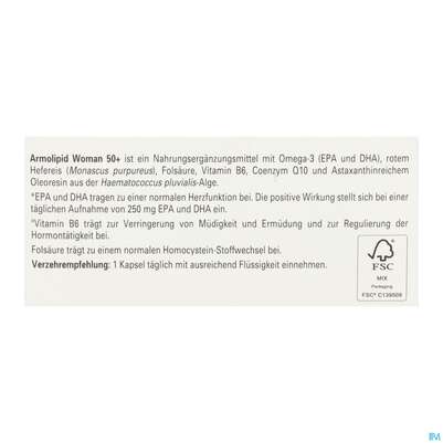 Armolipid Woman 50+ Softgel Kapseln 30st, A-Nr.: 5975456 - 08