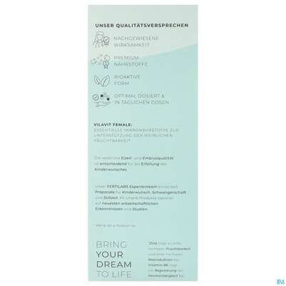 Vilavit Sachet Female Bei Kinderwunsch Foerd- Erung Eizellqualitaet 1pk, A-Nr.: 5916519 - 06