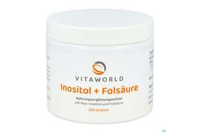 Inositol Pulver +folsaeure Vegan -vita World 200g, A-Nr.: 4843965 - 01
