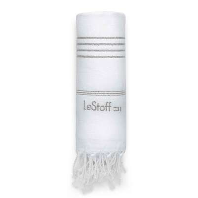 LeStoff Hamamtuch White-Silver, A-Nr.: 5839842 - 01