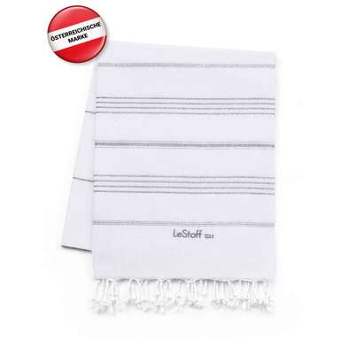 LeStoff Hamamtuch White-Silver, A-Nr.: 5839842 - 02