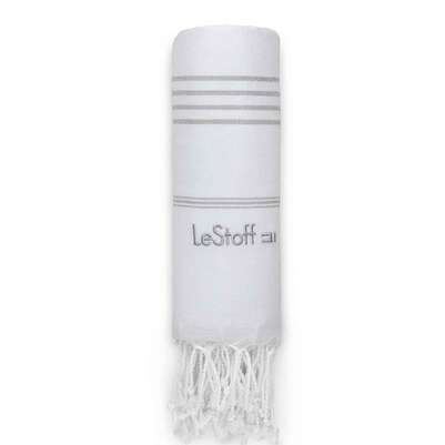 LeStoff Hamamtuch White-Grey, A-Nr.: 5839871 - 01