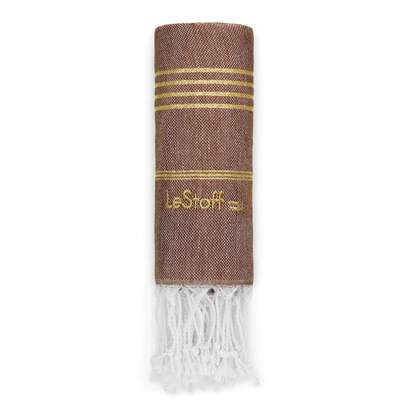 LeStoff Hamamtuch Brown-Gold, A-Nr.: 5839807 - 01