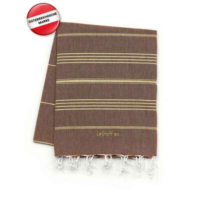 LeStoff Hamamtuch Brown-Gold, A-Nr.: 5839807 - 02