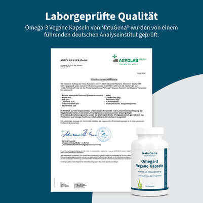 NatuGena Omega-3 Vegane Kapseln, A-Nr.: 5847310 - 10