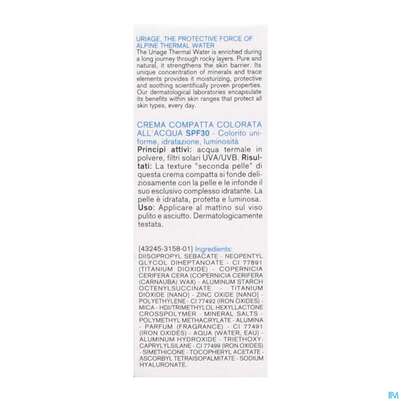 Uriage Hydro-aktiv Getoente Kompaktcreme Spf30 10g, A-Nr.: 5618360 - 06