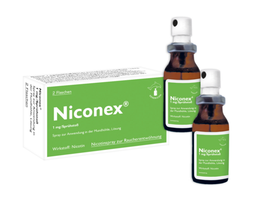 Niconex® Spray lindert Rauchverlangen und Entzugserscheinungen, A-Nr.: 6060807 - 01