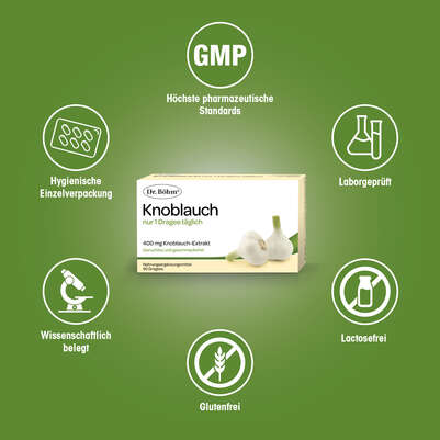 Dr. Böhm Knoblauch nur 1 Dragee täglich, A-Nr.: 2552442 - 04