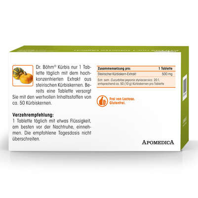 Dr. Böhm Kürbis nur 1 Tablette täglich, A-Nr.: 1609022 - 06