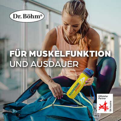 Sie sehen eine Packung Dr. Böhm Magnesium Sport Tabletten, Produktbild: 02 Dr. Böhm Magnesium Sport Tabletten, A-Nr.: 2682765 - 02