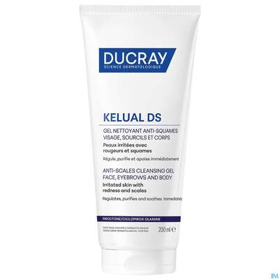 Sie sehen eine Packung Ducray Kelual Ds Reinigungsgel Neu 200ml, Produktbild: 03 Ducray Kelual Ds Reinigungsgel Neu 200ml, A-Nr.: 5862261 - 03