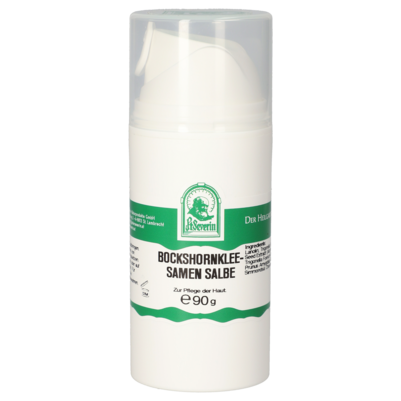 Sie sehen eine Packung BOCKSHORNKLEESAMEN SALBE 90 G, Produktbild: 01 BOCKSHORNKLEESAMEN SALBE 90 G, A-Nr.: 5613569 - 01
