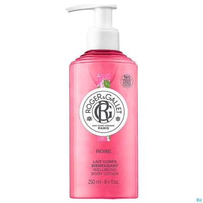 Sie sehen eine Packung Roger & Gallet Rose Wellbeing Body Lotion 250ml, Produktbild: 04 Roger & Gallet Rose Wellbeing Body Lotion 250ml, A-Nr.: 5715459 - 04