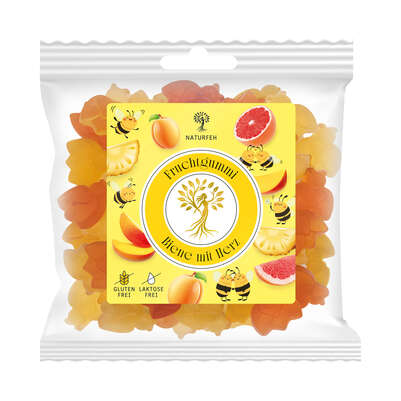 Naschlabor Fruchtgummi Biene mit Herz 150g, A-Nr.: 5424526 - 01