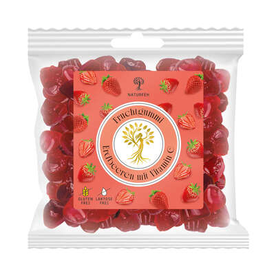NATURFEH Fruchtgummi Erdbeeren, A-Nr.: 6105013 - 01