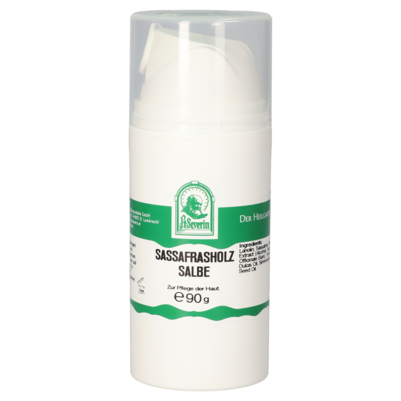 Sie sehen eine Packung SASSAFRASHOLZ SALBE 90 G, Produktbild: 01 SASSAFRASHOLZ SALBE 90 G, A-Nr.: 5725788 - 01