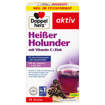 Doppelherz Heißer Holunder mit Vitamin C + Zink, A-Nr.: 5678190 - 01