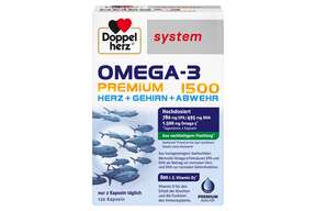 Doppelherz system OMEGA-3 PREMIUM 1500 HERZ + GEHIRN + ABWEHR, A-Nr.: 5677397 - 01