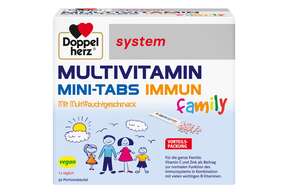 Doppelherz system MULTIVITAMIN MINI-TABS family - Mit Multifruchtgeschmack, A-Nr.: 6001934 - 01