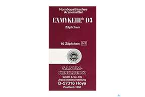 Exmykehl D 3 Suppositorium 10st, A-Nr.: 1997188 - 01