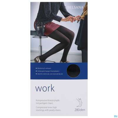 Stuetzstruempfe Belsana/work Ad Knie Gr M Teint 2st, A-Nr.: 5225494 - 02