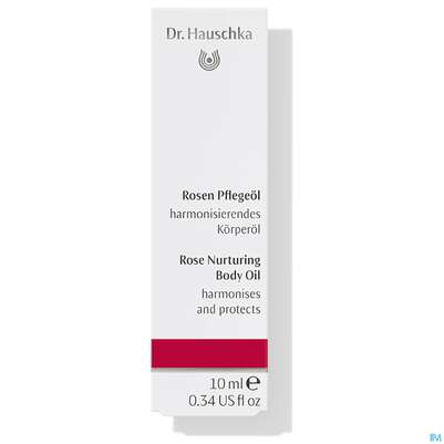 Sie sehen eine Packung Dr. Hauschka Rosen Pflegeöl 10ml, Produktbild: 02 Dr. Hauschka Rosen Pflegeöl 10ml, A-Nr.: 3282789 - 02