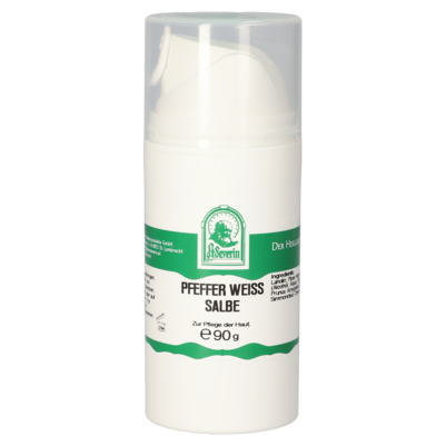 Sie sehen eine Packung PFEFFER WEISS SALBE 90 G, Produktbild: 01 PFEFFER WEISS SALBE 90 G, A-Nr.: 5703568 - 01
